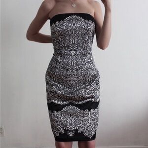 White House Black Market strapless dress